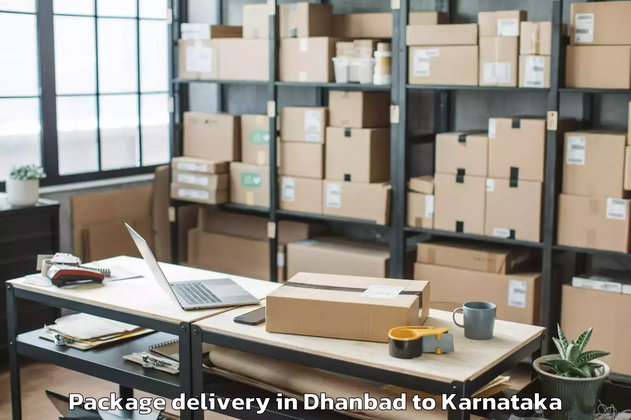 Trusted Dhanbad to Mysore University Package Delivery